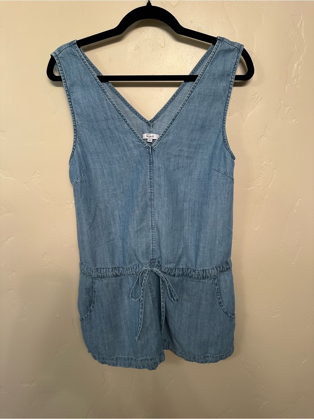 Rails Women’s Light Blue Denim Drawstring Romper